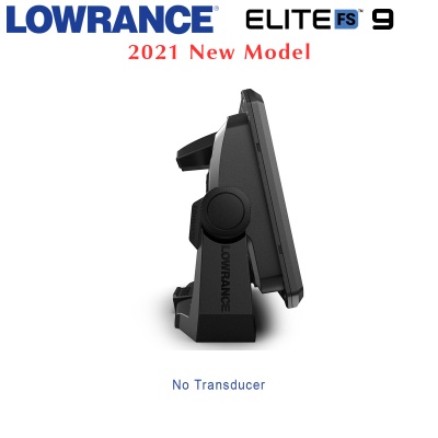 Lowrance Elite-9 FS with No Transducer | Side View