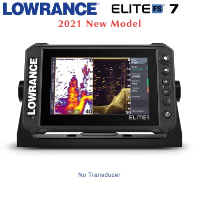 Lowrance Elite-7 FS with No Transducer | Fish Reveal Screen