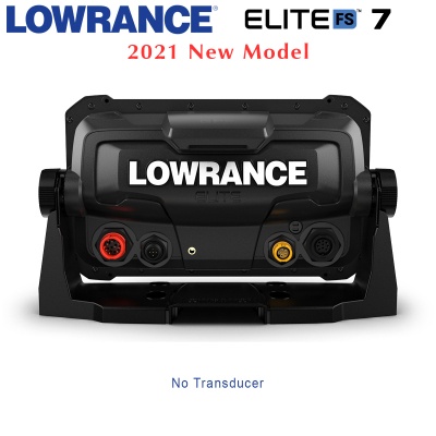 Lowrance Elite-7 FS with No Transducer | Rear View