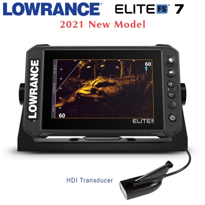 Lowrance Elite-7 FS with HDI Transducer | Active Target Screen