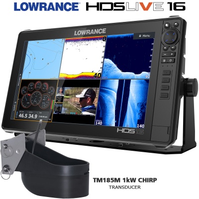 Lowrance HDS 16 LIVE with Airmar TM185M transducer
