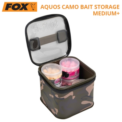 Fox Aquos Camolite Bait Storage | Medium+ size