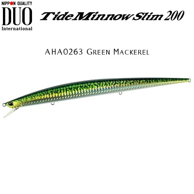 DUO Tide Minnow Slim 200 | AHA0263 Green Mackerel HD