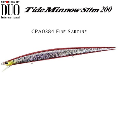 DUO Tide Minnow Slim 200 | CPA0384 Fire Sardine