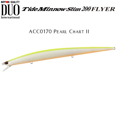 DUO Tide Minnow Slim 200 FLYER | ACC0170 Pearl Chart II