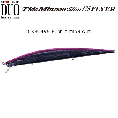  DUO Tide Minnow Slim Flyer 175 | CLB0496 Purple Midnight