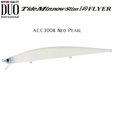 DUO Tide Minnow Slim 140 FLYER | ACC3008 Neo Pearl