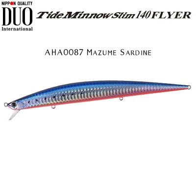 DUO Tide Minnow Slim 140 FLYER | AHA0087 Mazume Sardine