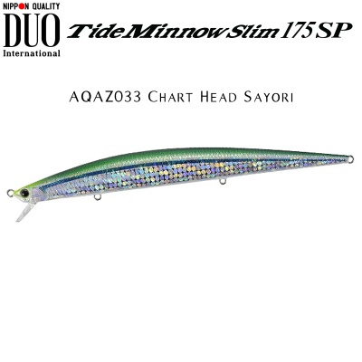 DUO Tide Minnow Slim 175SP | AQAZ033 Chart Head Sayori