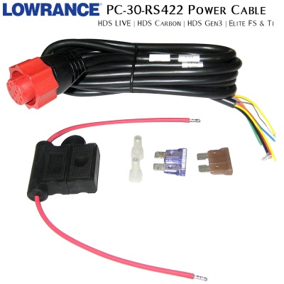 Захранващ кабел за сонари Lowrance HDS и Elite | Окомплектовка