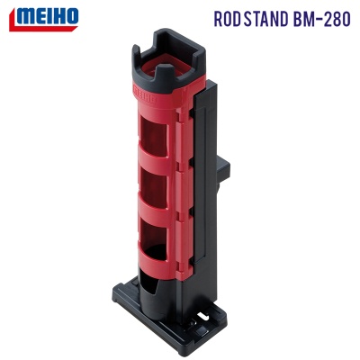 MEIHO Rod Stand BM-280 | Red / Black