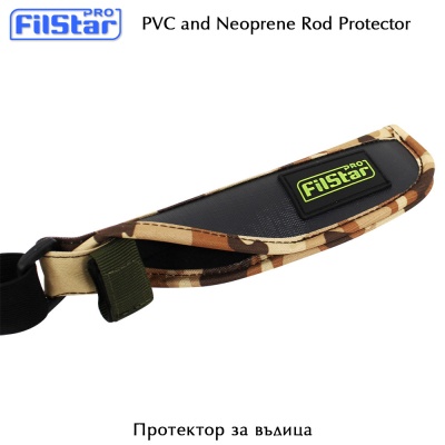 PVC and Neoprene Rod Protector with Elastic Strap