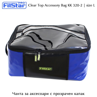 Clear Top Fishing Accessory Bag Filstar KK 320-2 | size L