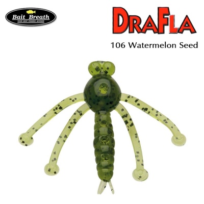 Силиконова примамка Bait Breath DraFla #106 Watermelon Seed