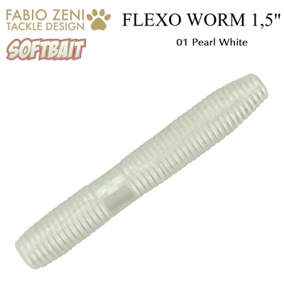 Softbait Fabio Zeni Flexo Worm 01 Pearl White