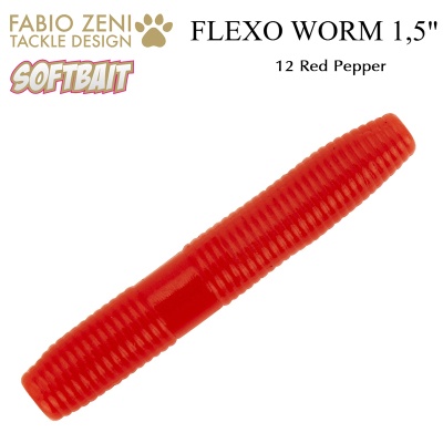 Softbait Fabio Zeni Flexo Worm 12 Red Pepper