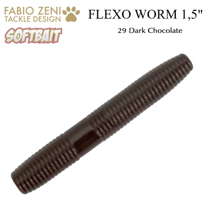 Softbait Fabio Zeni Flexo Worm 29 Dark Chocolate