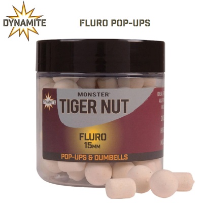 Плуващи топчета Dynamite Baits Monster Tiger Nut Fluro Pop-Ups 15mm