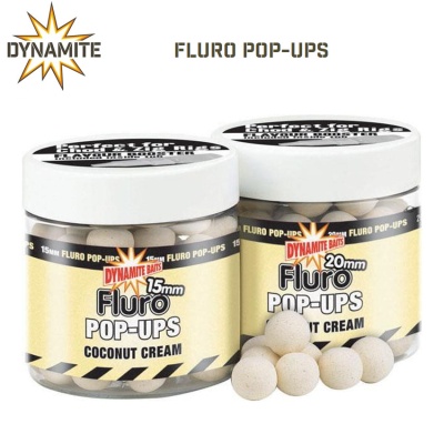 Dynamite Baits Coconut Cream Fluro Pop-Ups 20mm