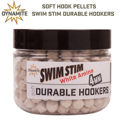 Dynamite Baits Swim Stim Durable Hookers 4mm | Soft Hook Pellets