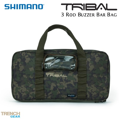Чанта за 3 бъз барa, колчета и приемник Shimano Tribal Trench Gear 3 Rod Buzzer Bar Bag | SHTTG15