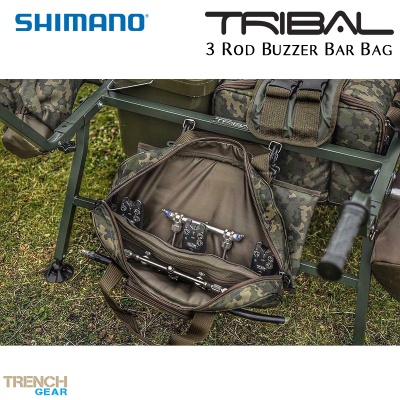 Чанта Shimano Tribal Trench Gear 3 Rod Buzzer Bar Bag | SHTTG15