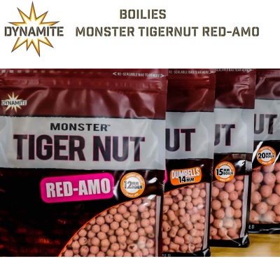 Протеинови топчета Dynamite Baits Monster Tiger Nut Red Amo Boilies Range
