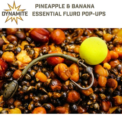 Плуващи топчета Dynamite Baits Pineapple & Banana Essential Fluro Pop-ups
