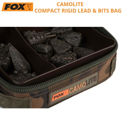 Риболовен несесер за тежести и аксесоари Fox Camolite Compact Rigid Lead & Bits Bag | CLU439