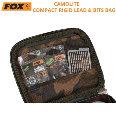 Компактная жесткая сумка Fox Camolite для свинца и бит | Пенал
