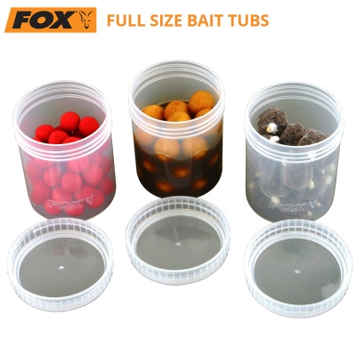 Комплект от 6 големи кутии за стръв Fox Full Size Bait Tubes | CAC393