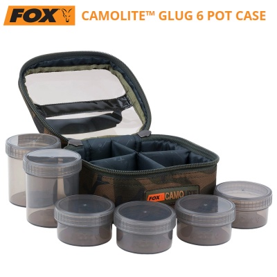 Fox Camolite Glug 6 Pot Case | Чанта с кутии за стръв