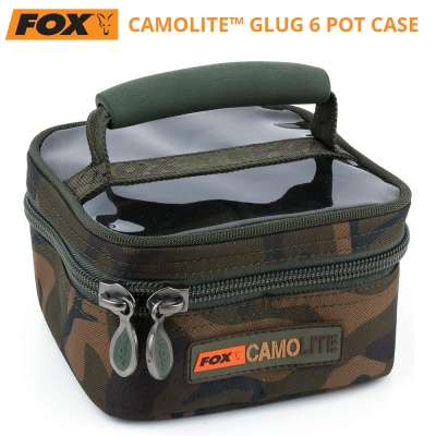 Чанта с кутии за стръв Fox Camolite Glug 6 Pot Case | CLU311