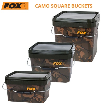Квадратни кофи за стръв Fox Camo Square Buckets