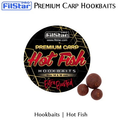 Hot Fish | Твърди протеинови топчета | Hookbaits | 14 & 18mm | Filstar Premium Carp Hookbaits | AkvaSport.com