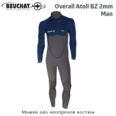 Мъжки неопренов костюм Beuchat Overall ATOLL Man 2mm