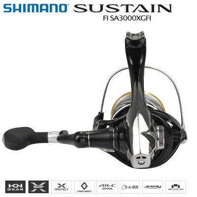 Spinning reel  Shimano Sustain FI | SA3000XGFI | AkvaSport.com