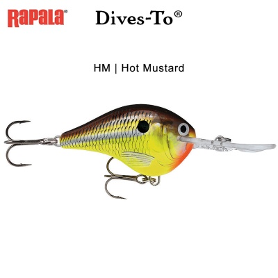 Hot Mustard | DT14 - HM | Rapala Dives-To 7cm | AkvaSport.com