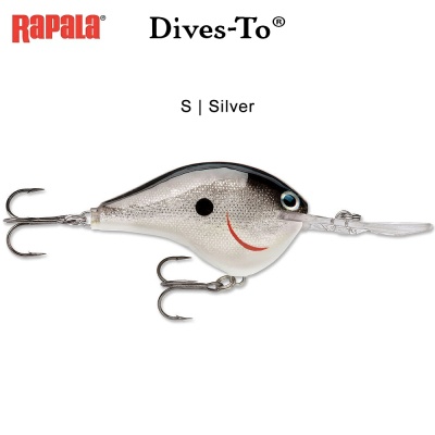Воблер Silver | DT14 - S | Rapala Dives-To 7cm | AkvaSport.com