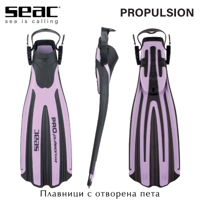 Seac Sub Propulsion Pink | Open Heel Scuba Diving Fins