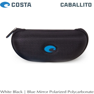 Опаковка Слънчеви очила Costa Caballito | White Black | Blue Mirror 580P | CL 30 OBMP