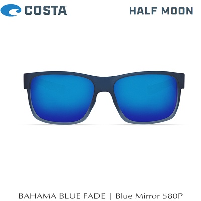 Sunglasses | Costa | Half Moon | Bahama Blue Fade - Blue Mirror 580P |  HFM 193 OBMP