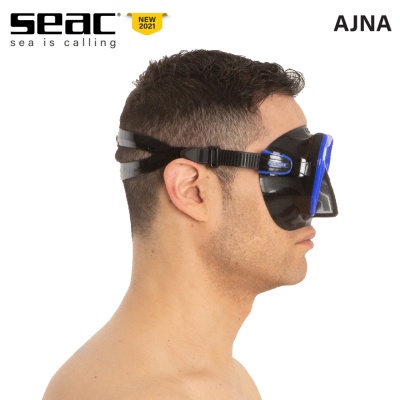 Безрамкова маска за гмуркане Seac Sub Ajna Blue | Ново 2021 | Синя рамка
