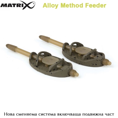 Метод фидер хранилки |  Matrix Alloy Method Feeder | Размери, тегло 15 - 45g | AkvaSport.com