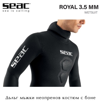 Seac Sub Royal Man 3.5mm | Two-piece Diving Wetsuit | Jacket with Integradted Hood and Long John