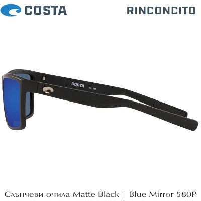Слънчеви очила Costa Rinconcito | Matte Black | Blue Mirror 580P | RIC 11 OBMP