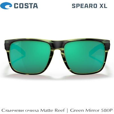 Costa Spearo XL | Matte Reef | Green Mirror 580P | Sunglasses