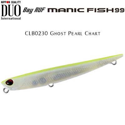 DUO Bay Ruf Manic Fish 99 | CLB0230 Ghost Pearl Chart