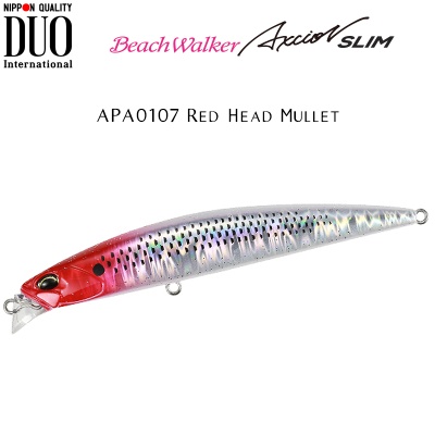 DUO Beach Walker Axcion Slim 105 | APA0107 Red Head Mullet