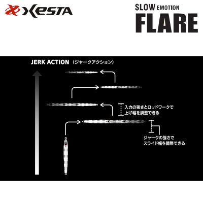 Xesta Slow Emotion FLARE Jig | Jerk Action